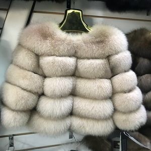 LUXURIOUS GENUINE ARCTIC FOX  FUR COAT